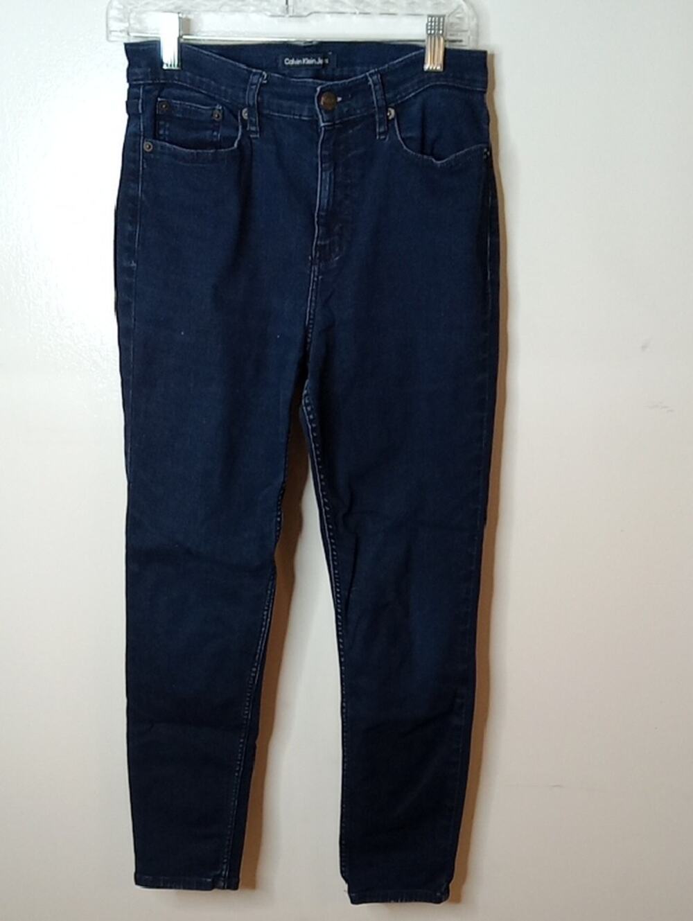 Calvin Klein Women's Size 8 Navy High Rise Skinny Jeans